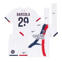 Paris Saint-Germain Bradley Barcola #29 Auswärts Trikotsatz Kinder 2024-25 Kurzarm (+ Kurze Hosen)